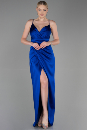 Длинное Помолвочное Платье Ярко-синий ABU564
