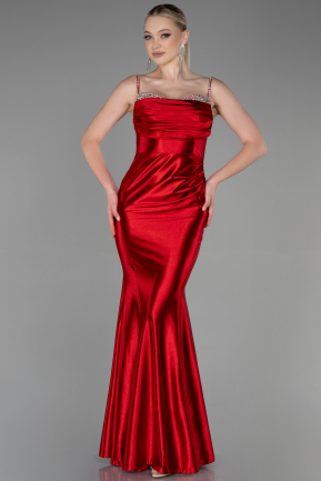 Длинное Вечернее Платье красный ABU3334