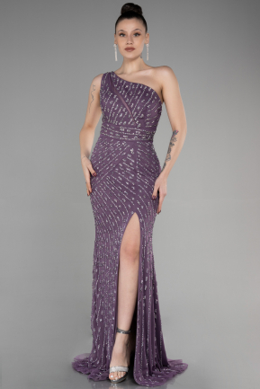Lavendel Designer Abendkleid Lang ABU3503