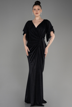 вечернее платье большого размера Длинный Черный ABU3804