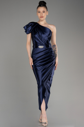 Длинное Вечернее Платье Темно-синий ABU2982