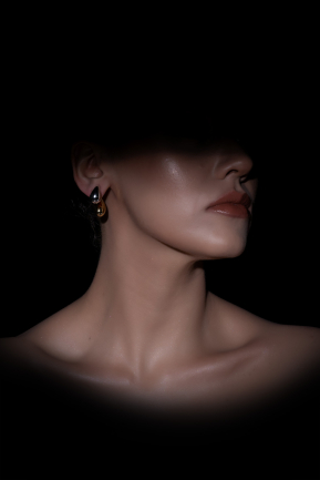 Серьги Золотой-Серебряный BT1156