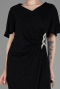 Платье для приглашения большого размера Миди Черный ABK2060