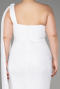 Свадебное платье большого размера Длинный Белый ABU3920
