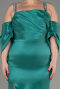 Платье для помолвки большого размера Длинный Зеленый ABU3921