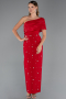 Коктейльные Платья Миди Красный ABK2337