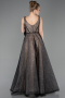 Вечерние Платья Длинный Кружево Черный ABU5778