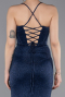 Платья на Выпускной Длинный Темно-синий ABU6082
