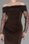 Вечерние Платья Длинный Коричневый ABU6101