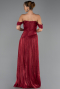 Платья на Выпускной Длинный Сифон Бордовый ABU6602