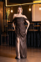 Вечерние Платья Длинный Сифон Коричневый ABU6692