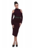 Mürdüm Triko Elbise A60386
