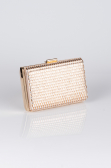 Сумка-Коробка Из Шпаклёвочной Ткани Золотой V334