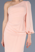 Вечерние Платья Длинный Сифон Лососевый ABU3677