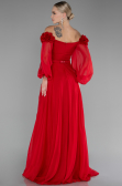 Вечерние Платья Длинный Сифон Красный ABU4130