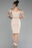 Коктейльные Платья Короткий Бежевый ABK2120
