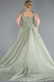 Большие Размеры Высокой Моды Длинный Мятный ABU3747