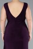 Платья Больших Размеров Длинный Тёмно-пурпурный ABU3737
