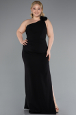 вечернее платье большого размера Длинный Черный ABU4892