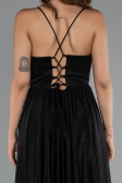 Платья на Выпускной Длинный Черный ABU5175