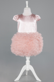 Вечерние Платья для Детей Короткий Пудровый ABK2502