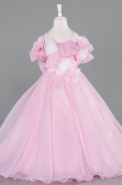 Детские свадебные платья Длинный Атласный Пудровый ABG182