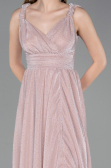 Платья на Выпускной Длинный Пудровый ABU6045