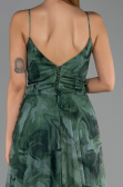 Платье на выпускной большого размера Длинный Зеленый ABU6558