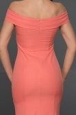 Pembe Krep Kumaş Uzun Sade Abiye Elbise C6143