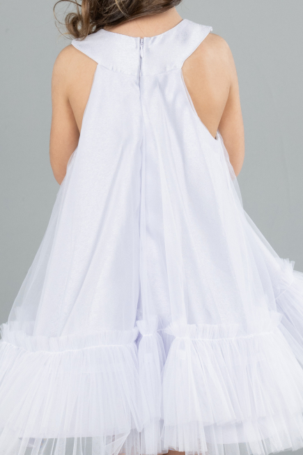 Вечерние Платья для Детей Короткий Лиловый ABK2296