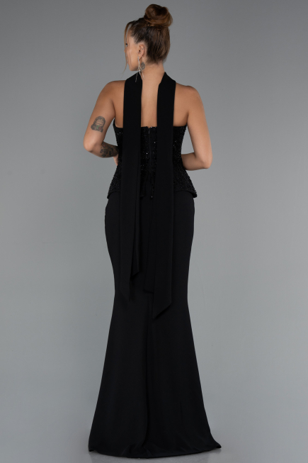 Вечерние Платья Длинный Черный ABU5320