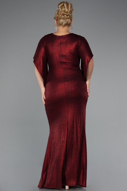Макси Вечернее Плюс Бордовый ABU3280