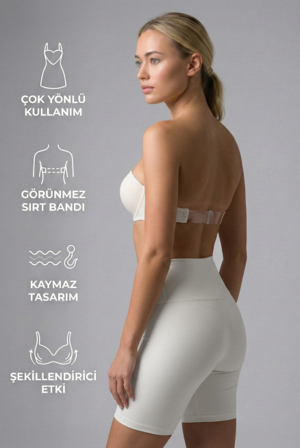Görünmez & Dekolte Sütyen Белый EM701