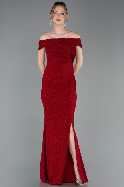 Платья на Выпускной Длинный Красный ABU6151