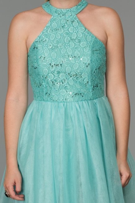 Mini Mint Mezuniyet Elbisesi ES3578