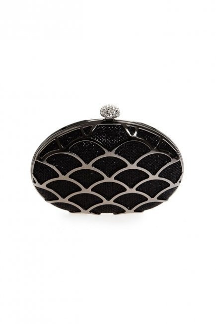 Siyah Clutch Çanta V973